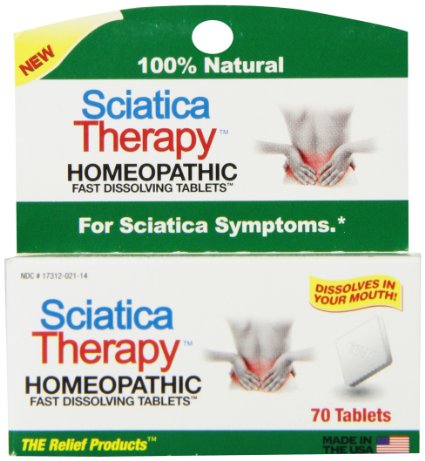 The Relief Products Sciatica Therapy Fast Dissolving Tablets, 70 Count