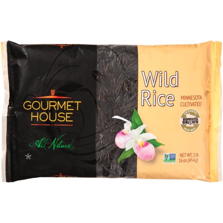 Gourmet House Minnesota Cultivated All-Natural Wild Rice, 1-Pound Bag