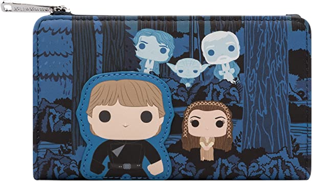 Loungefly: Star Wars - Force Ghosts with Luke Skywalker and Princess Leia Wallet, Amazon Exclusive