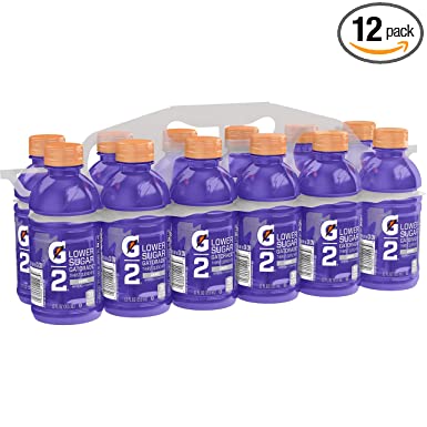 Gatorade G2 Sports Drink, Grape - Low sugar, 12 Fluid Ounce Bottles (Pack of 12)