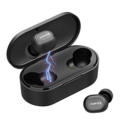 Bluetooth 5.0 Earbuds 【True Wireless Stereo】 Headphones IPX7 Waterproof in-Ear Wireless Charging Case, 32 Hours Playtime Built-in Mic Headset Premium Sound with Deep Bass for Running Sport