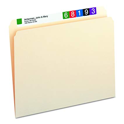 Smead File Folder, Straight-Cut Tab, Letter Size, Manila, 100 Per Box (10300)