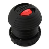 XBOOM Mini Portable Capsule Speaker with Rechargeable Battery and Enhanced Bass Resonator - Black