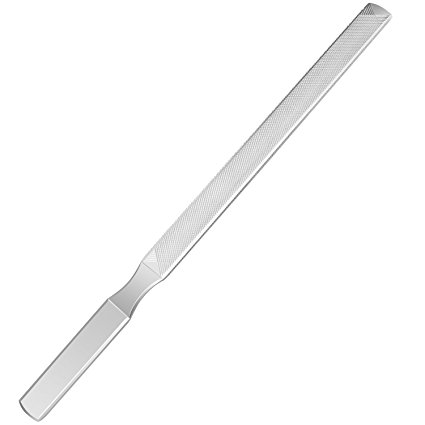IBEET Triple Cut Nail File,Stainless Steel Double Side manicure nail for Thick or Ingrown Toenails 7 Inch