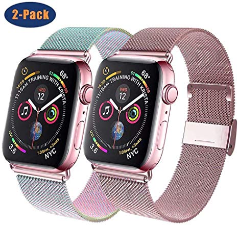 GBPOOT Compatible for Apple Watch Band 38mm 40mm 42mm 44mm, Wristband Loop Replacement Band for Iwatch Series 5,Series 4,Series 3,Series 2,Series 1