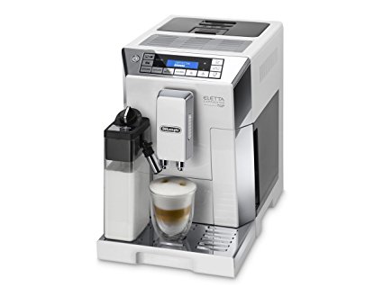 DeLonghi ECAM 45.760.W coffee maker - coffee makers (freestanding, Semi-auto, Espresso machine, Coffee beans, Ground coffee, Caffe latte, Cappuccino, Coffee, Espresso, Hot milk, Latte macchiato, Lungo, Silver, White)