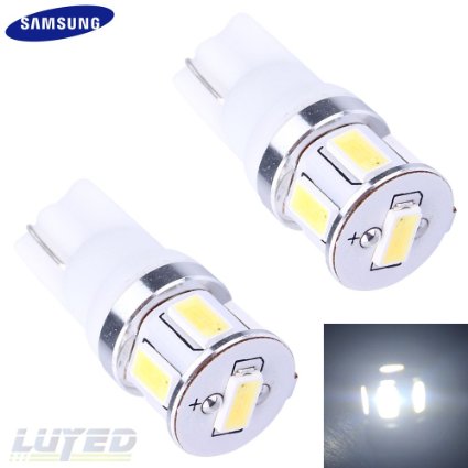 High brightness and low current!LUYED 12-24v White Color SAMSUNG 5630 Chips 168 175 194 2825 W5W T10 LED Bulbs(3 color optional)