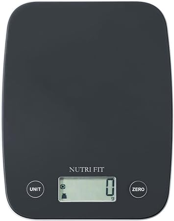 NUTRI FIT Digital Food Scale, 11lb Kitchen Scale Digital Weight, Cooking Scale for Food Ounces and Grams, 4 Units with 0.1oz/1g Precision, LCD Display with Tare Function