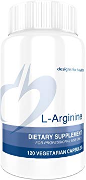 Designs for Health - L-Arginine - 750mg Amino Acid Nitric Oxide Booster, 120 Capsules