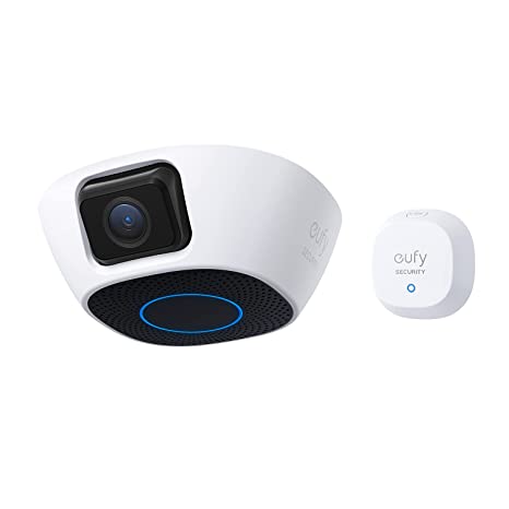 eufy Security Garage-Control Cam with Sensor, Garage Door Opener, Detects Open/Close Status, Real-Time Notifications, 2K, No Monthly Fee, AI Human Detection, Easy Installation, 2.4GHz Wi-Fi only