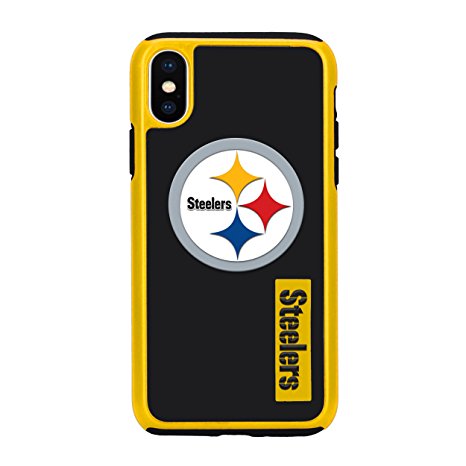 Forever Collectibles iPhone X Dual Hybrid Impact Licensed Case - NFL Pittsburgh Steelers