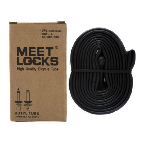 Meetlocks 26x1.75-2.125 MTB BIKE Inner Tube, Schrader Valve 32mm, Presta Valve 40mm,48mm, Solid Brass valve Stem for Deep Section Rims, Durable and Reliable Tube for Cycling and Training