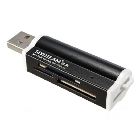 SAWAKE USB All in 1 Multi Memory Card Reader for Micro SD MMC SDHC TF M2 Memory Stick black