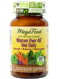 MegaFood - Women Over 40 One Daily Promotes Immune Health and Well-being 60 Tablets Premium Packaging
