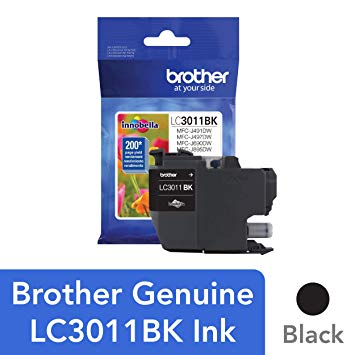 Brother Printer LC3011BK Singe Pack Standard Cartridge Yield Up to 200 Pages LC3011 Ink Black