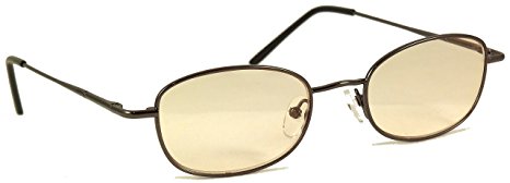 ScreenPals Computer Reading Glasses - Antiglare Computer Glasses - Spring Hinges and Soft Microfiber Case - Reduce Eye Strain and Prevent Computer Vision Syndrome ( 0.50 Power, Gunmetal)