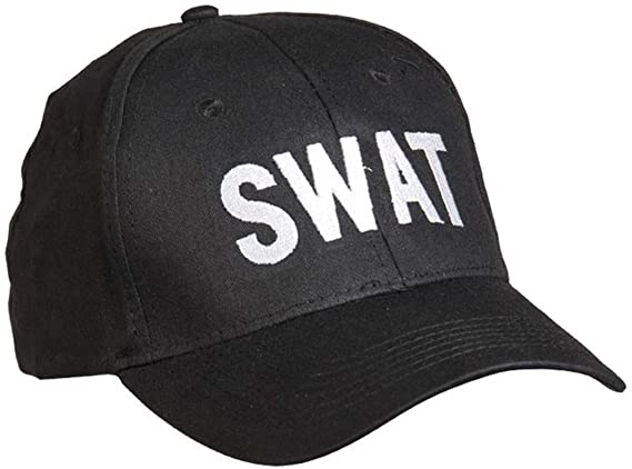 "SWAT" Black Baseball Cap Tactical Hat Special Agent Security Guard