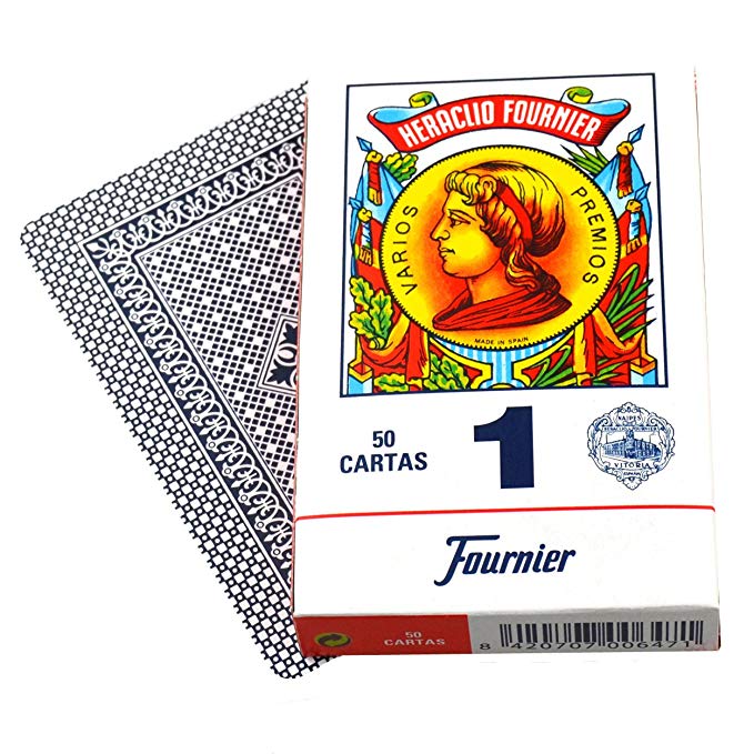 N.H. Fournier S.A. Educational Products - Fournier 1-50 Spanish Playing Cards (Blue) - Real Spanish Playing Cards
