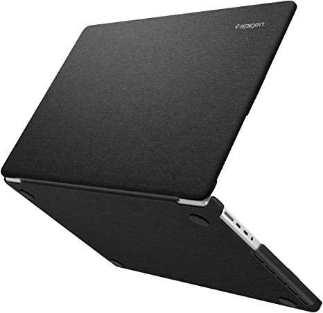 Spigen Urban Fit Designed for MacBook Pro 14 inch Hard Shell Case A2442 with M1 Pro/Max Chip (2021) - Black