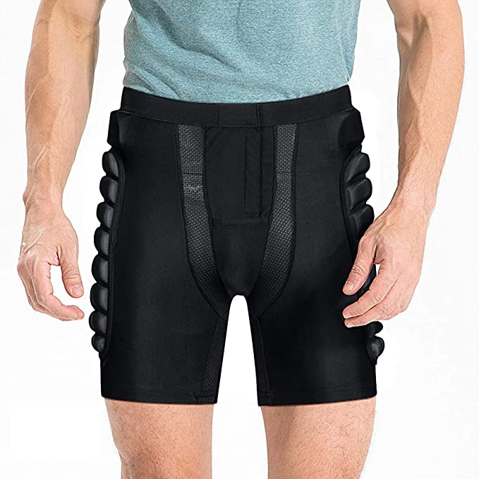 SIYWINA Hip Protection 3D Padded Compression Shorts Cycling Protection Short