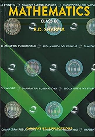R.D. Sharma Mathematics Class 9 In English Latest Edition 2023 24