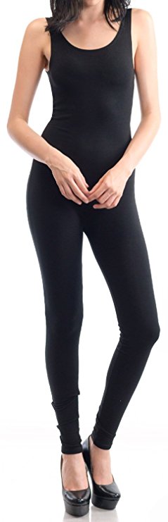 URBAN K Womens Active Plus and Regular Size Yoga Wear Sleeveless Unitard Bodysuit Jumpsuits ¡¦