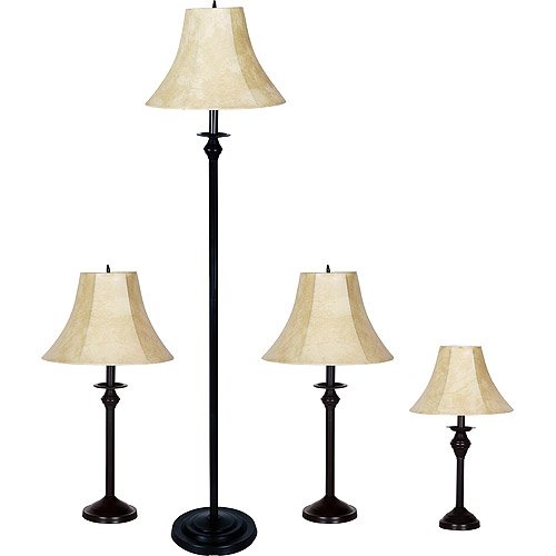 Better Homes and Gardens 4-Piece Lamp Set