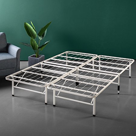 Zinus 14 Inch SmartBase Mattress Foundation / Platform Bed Frame / Box Spring Replacement / Quiet Noise-Free / Maximum Under-bed Storage in Beige, Queen