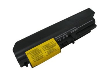 Non-oem Black IBMLenovo Laptop battery Compatible with Thinkpad R400 R61 R61i T400 T61p and T61wide screen 41U3197 42T5225 43R2499 42T4530 42T4531 42T5227 42T5229 42t5230 42T5262 42t5263 42T5264 - 4800mAh