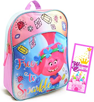 Dreamworks Trolls Toddler Preschool Backpack 11 Inch Mini Backpack (Trolls School Supplies)