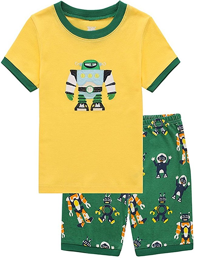 Pajamas for Boys Little Big Kid Short Sets 100% Cotton Clothes Sleepwears