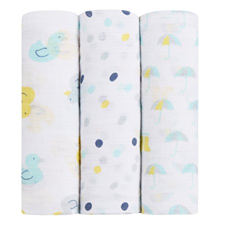 ideal baby by the makers of aden   anais swaddle 3 pack, splash