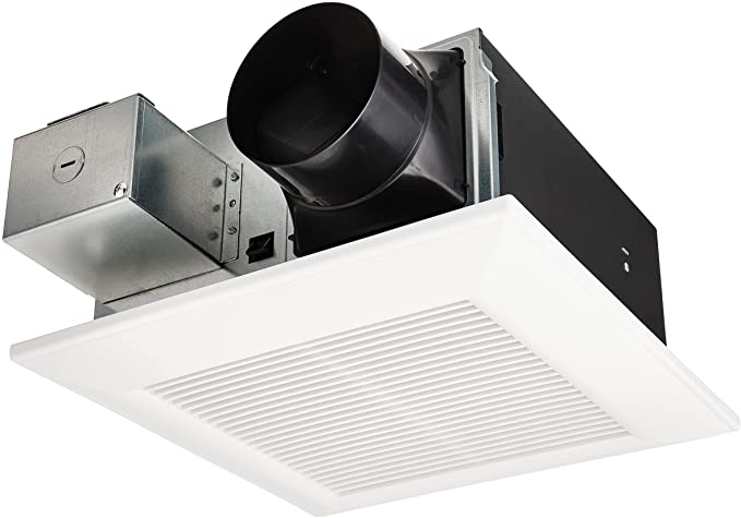 Panasonic FV-0511VF1 WhisperFit DC Retrofit Ventilation Fan, 50, 80 or 110 CFM, Quiet Energy Star Certified Energy-Saving Ceiling Mount Fan, Residential Remodel, UL Listed for Tub or Shower Enclosure when GFCI Protected