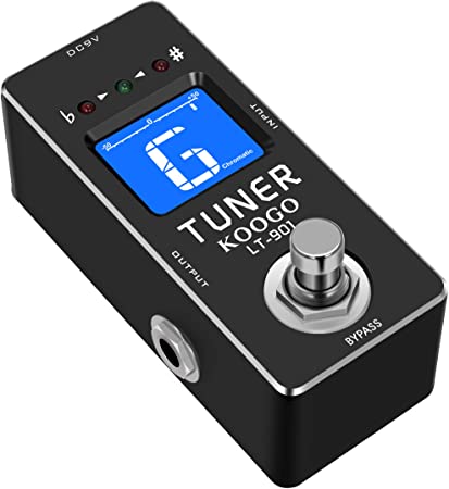 Koogo Tuner Pedal High Precision Chromatic Guitar Tuners Pedal True Bypass