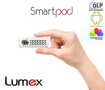 Lumex Smart 100 USA Smartpod mini Projector with wifi blutooth and a Android Operating System