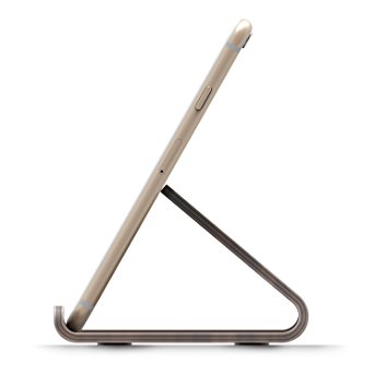 elago Wood Stand [Authentic Walnut] - [Premium Walnut Wood][Cable Management][Optimum Angle] - for all iPhones, iPad Mini, Galaxy, and other Smartphones