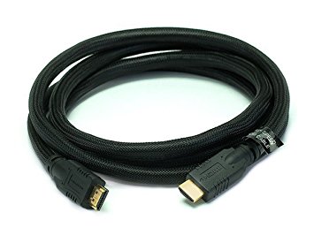 Monoprice 3661 6' 24AWG CL2 High Speed HDMI Cable with Net Jacket - Black