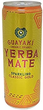 Guayaki Yerba Mate Classic Gold Sparkling Mate, 12-ounce Cans (Pack of 9)