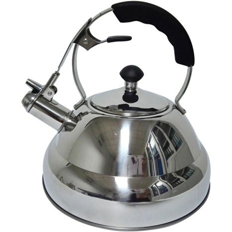 Vescoware Premium Whistling Tea Kettle, Rust Resistant Stainless Steel Teapot - 3.2Qt