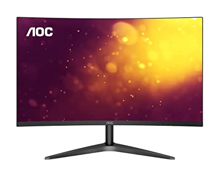 AOC C24B1H 23.6" LCD Monitor with 1500R Curve, HDMI/VGA Port, Full HD, Borderless Design, Low Blue & Flicker Free Mode,Black