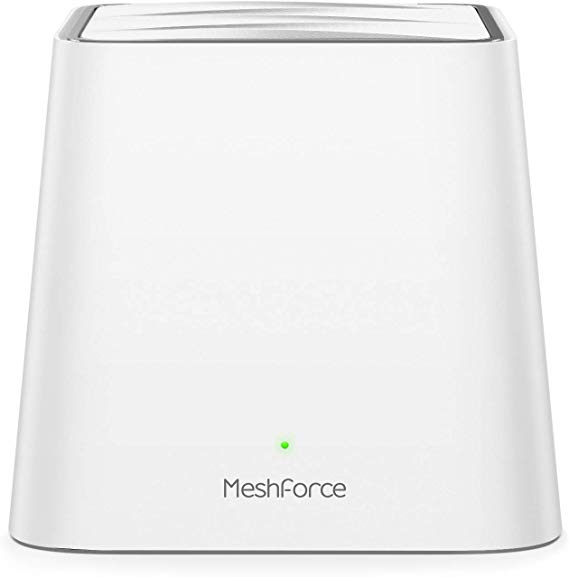 Meshforce Whole Home Mesh WiFi System M3s (Set of 1) – Dual Band Wireless Mesh Router for Range Extension – Add WiFi Coverage 2 Bedrooms