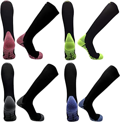 Compression Socks For Women Men 20-25mmHg BEST Knee High Stockings for Running, Athletic, Edema, Diabetic, Varicose Veins, Travel, Pregnancy & Maternity and More