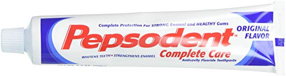 Pepsodent Complete Care Anticavity Fluoride Toothpaste, Original, 6 Count