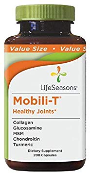 Life Seasons - Mobili-T - Joint Pain Relief Supplement - Increase Range of Motion - Rebuild Joint Tissue - Healthy Knee and Back Support - Contains MSM, Collagen, Chondroitin - (208 Capsules)