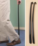 Durable Easy-Grip Long Handled Shoehorns - Set of 2 30 Inch Each By Home-X
