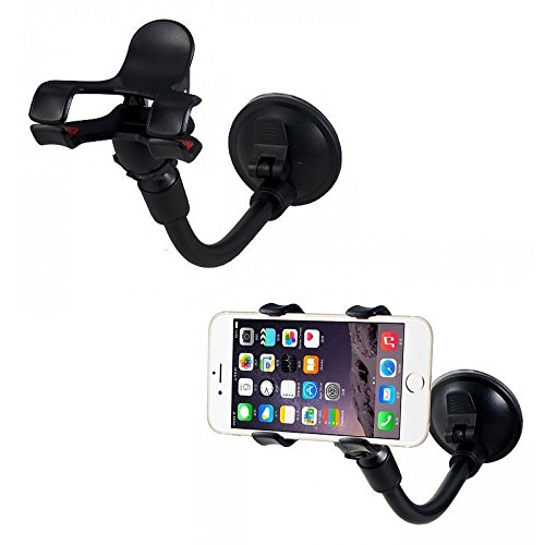 Soft Tube Free-Moving Swivel Cell Phone Holder with Suction