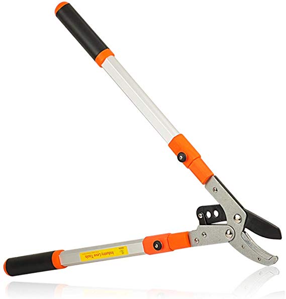 T-MAI 28~40'' Extendable Anvil Lopper, Pruning Lopper, Tree Pruner with Aluminium Lightweight Handle, Garden Pruning for Tree Trimmer, Branch Cutter, Hand Loppers, Up to 1.9'' Cutting Capacity