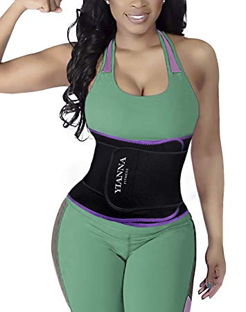 YIANNA Waist Trainer Belt Workout Belly Trimmer Sweat Slimming Body Shaper for Women Men