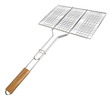 Stansport Deluxe Camp Cooking Broiler Basket (13.5x9x1-Inch)