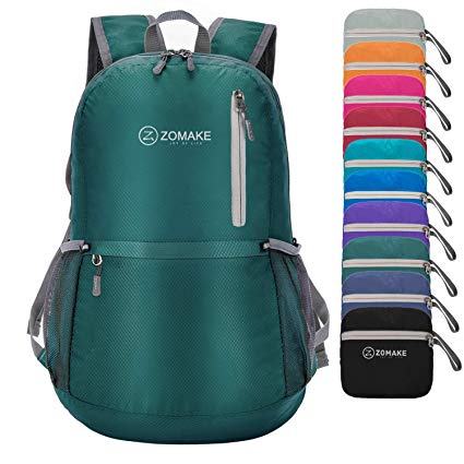 ZOMAKE Ultra Lightweight Travel Backpack - Durable Packable Water Resistant Backpack Small Daypack for Women Men